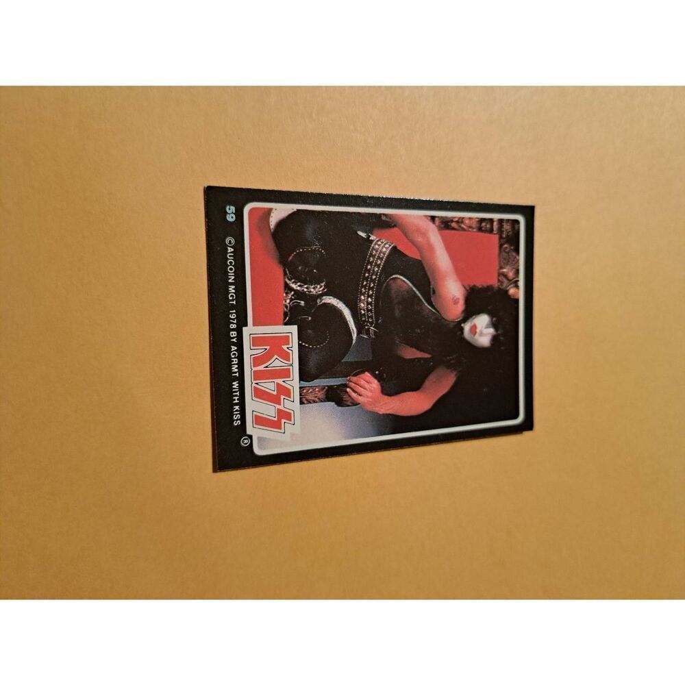 Vintage 1978 Aucoin Management AGRMT KISS Trading Card No 59 Collectible Rock